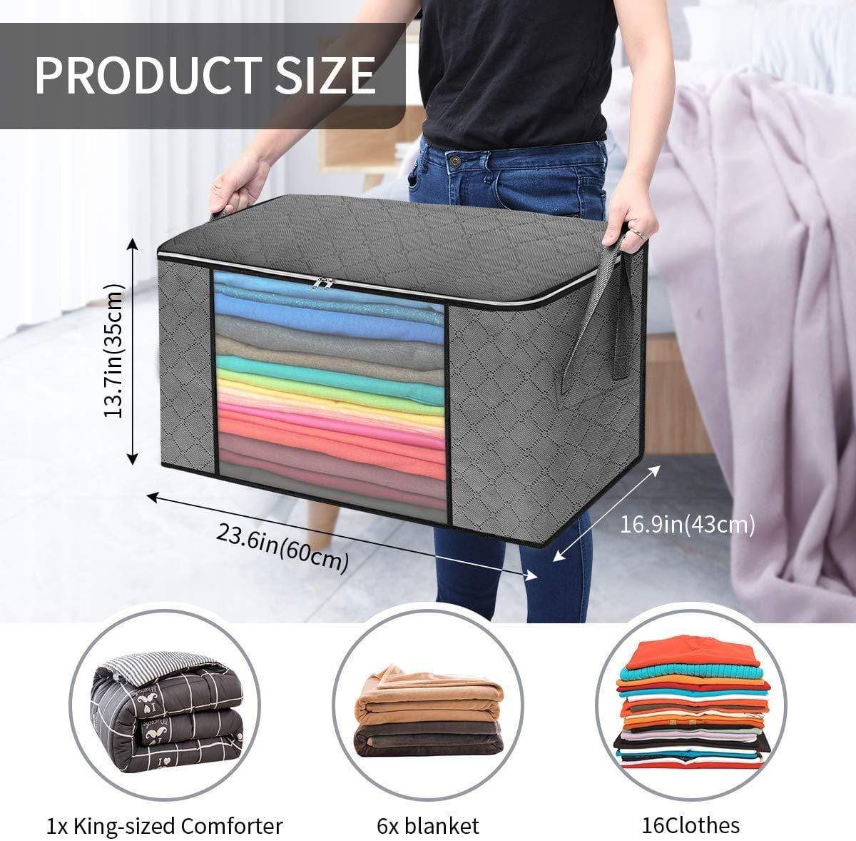 Urban Storie® Waterproof Portable Storage Bags for Winter Clothes, Quilts, Blanket etc