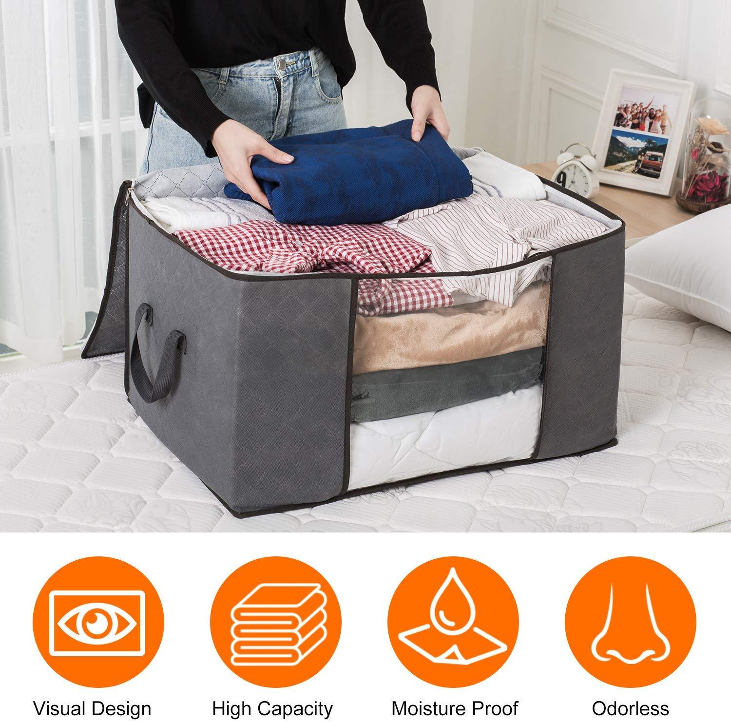 Urban Storie® Waterproof Portable Storage Bags for Winter Clothes, Quilts, Blanket etc