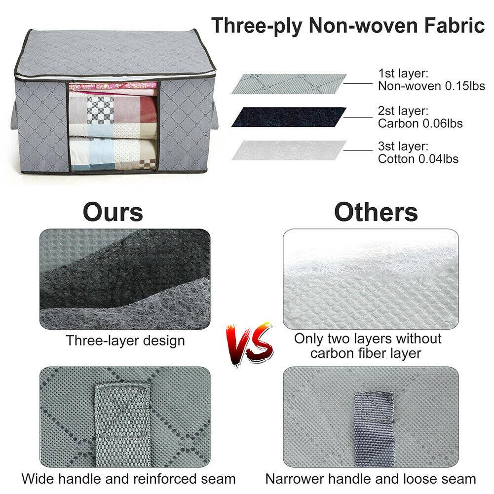 Urban Storie® Waterproof Portable Storage Bags for Winter Clothes, Quilts, Blanket etc